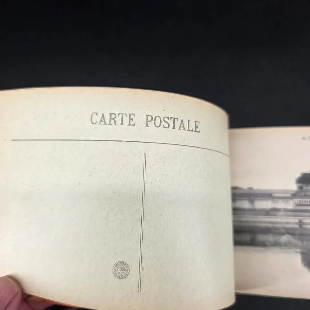 Antique Dax Album 12 Detachable Postcards France Topographical Views H. Labeque